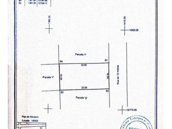 Grande parcelle avec titre foncier à vendre à Calavi Akassato