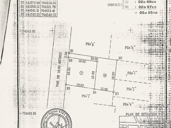Grande parcelle de 555 m² à vendre à Agblangandan