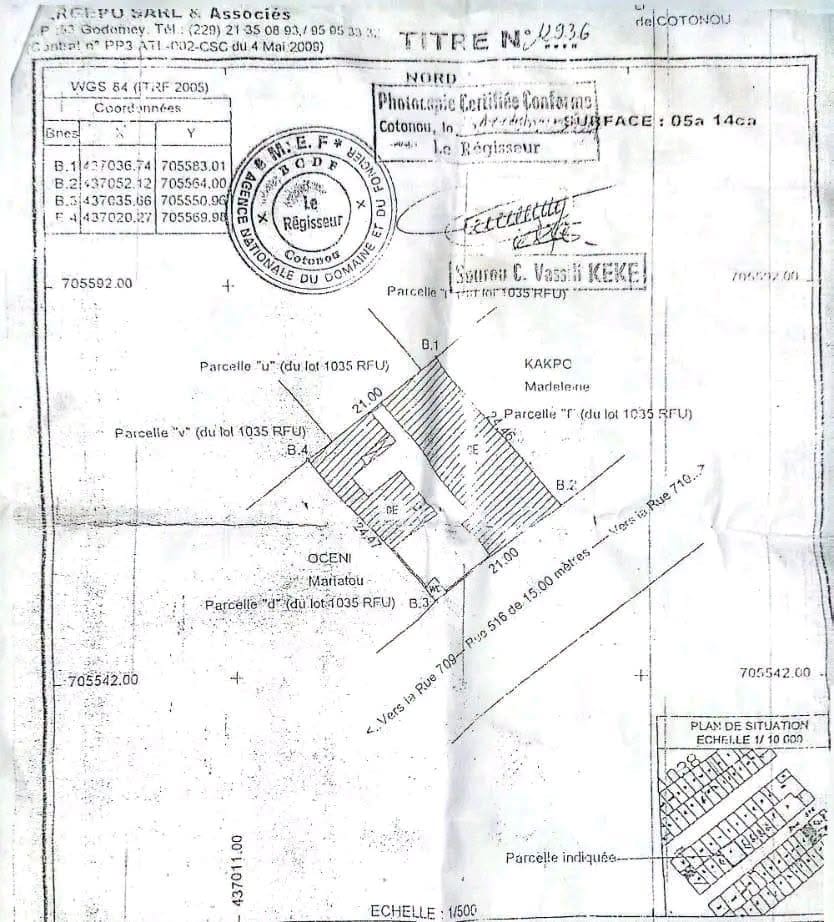 Maison à vendre à Aïdjèdo Cotonou Maison à vendre à Aïdjèdo Cotonou