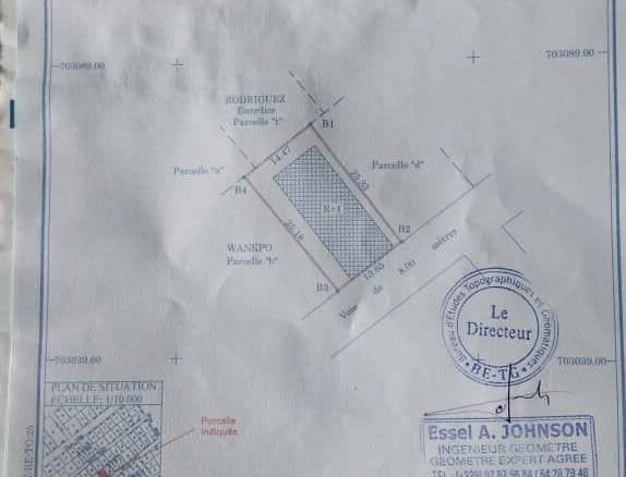 Parcelle à vendre à Cadjèhoun Cotonou