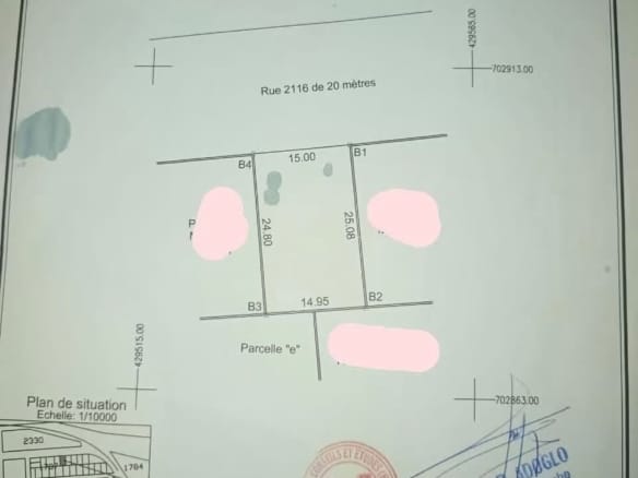 Parcelle clôturée à Fidjrossè Houénoussou