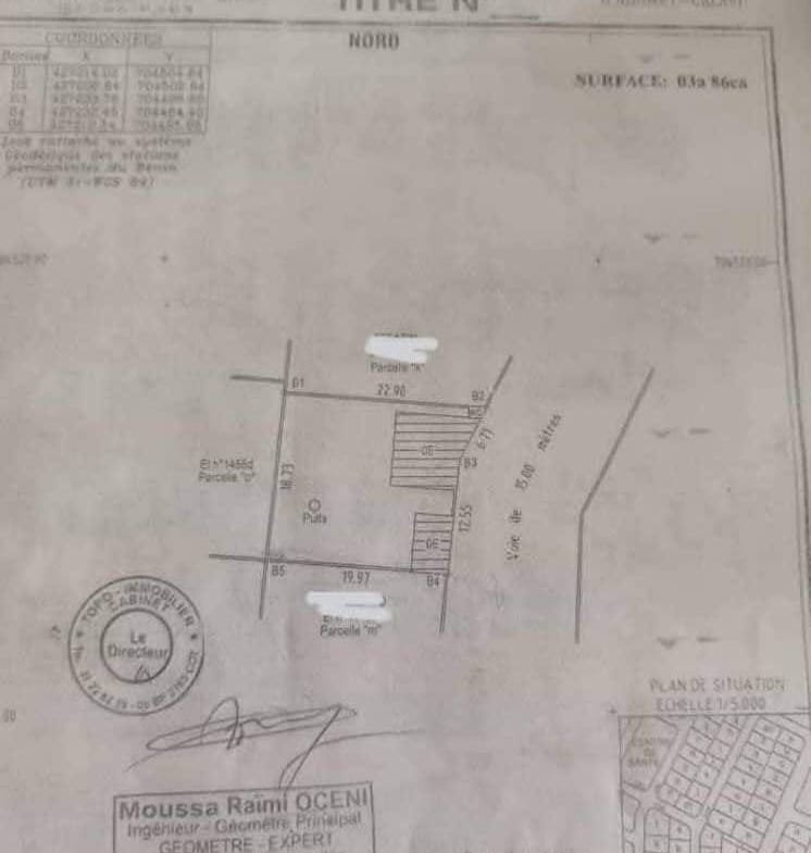Parcelle clôturée à vendre à Godomey Akogbato