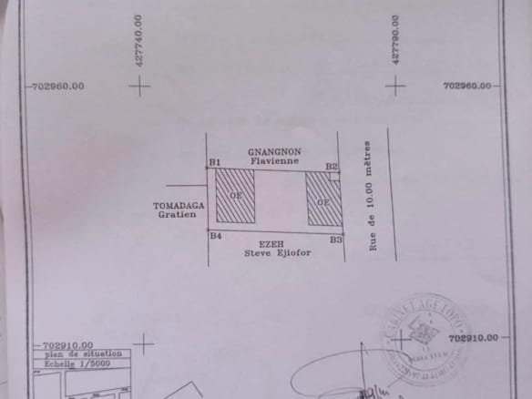 Parcelle clôturée de 326 m² à vendre à Fidjrossè Akogbato Cotonou