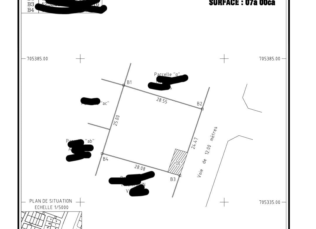 Parcelle clôturée de 700 m² à Godomey Sèdégbé