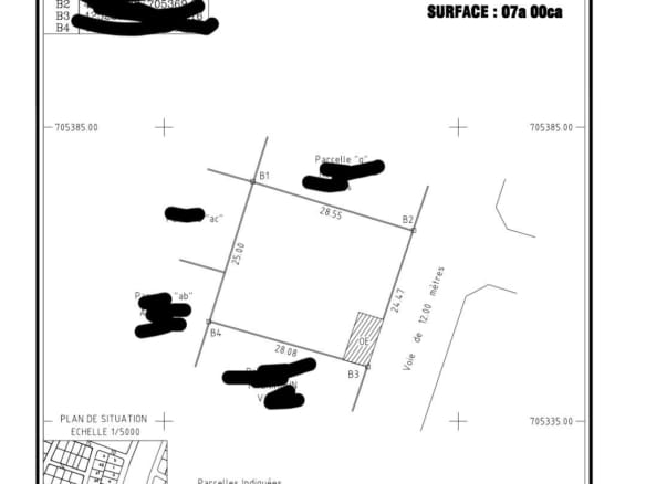 Parcelle clôturée de 700 m² à Godomey Sèdégbé
