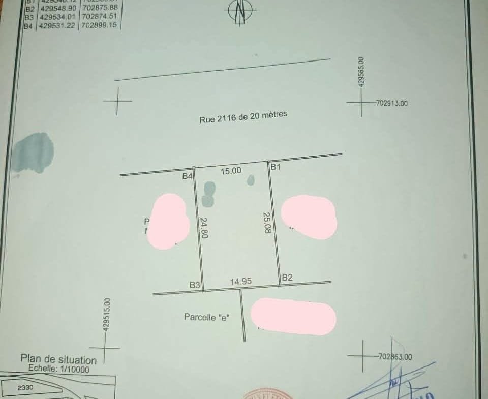 Parcelle de 373 m² à vendre à Fidjrossè Houénoussou près de Bar Detinsa