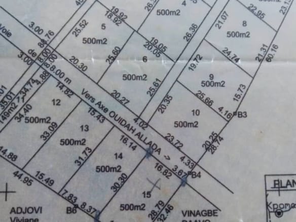 Parcelles à vendre à Savi Houéyihô Ouidah