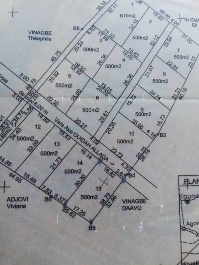 Parcelles à vendre à Savi Houéyihô Ouidah Parcelles à vendre à Savi Houéyihô Ouidah